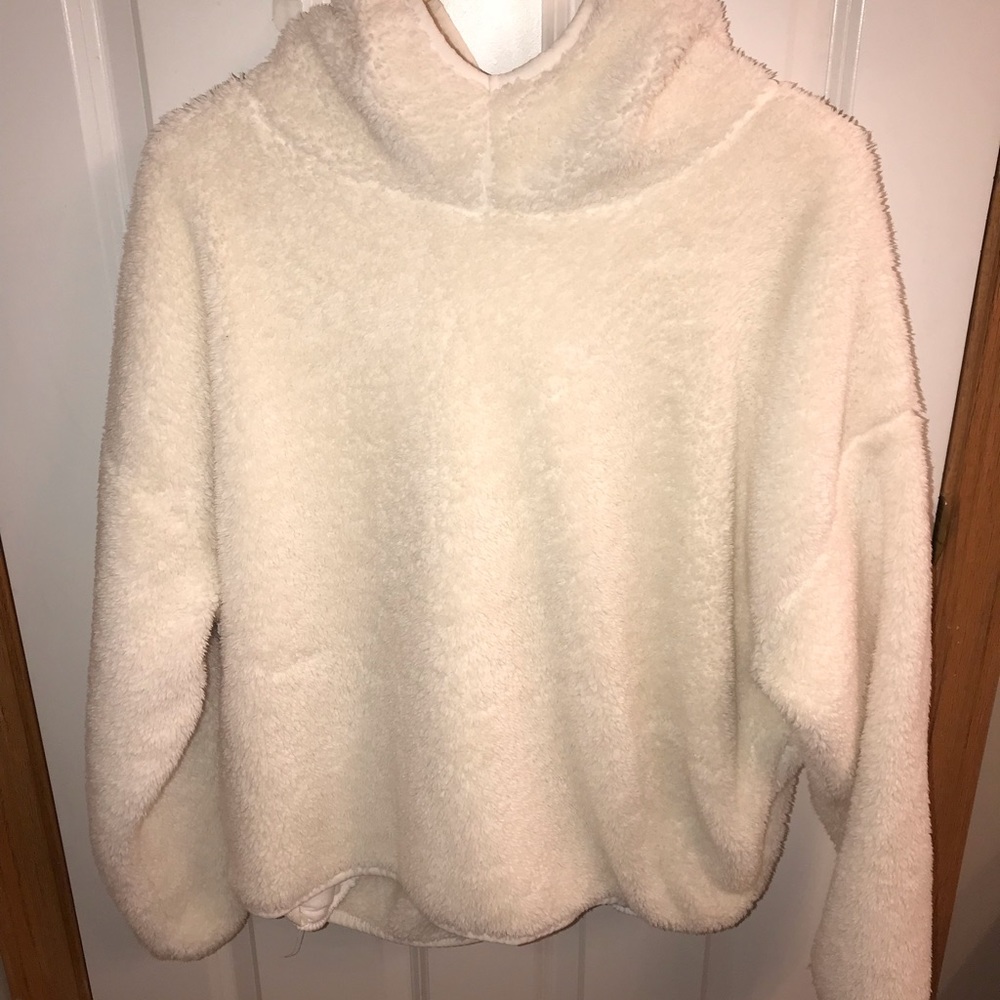 White Furry Sweatshirt!!
